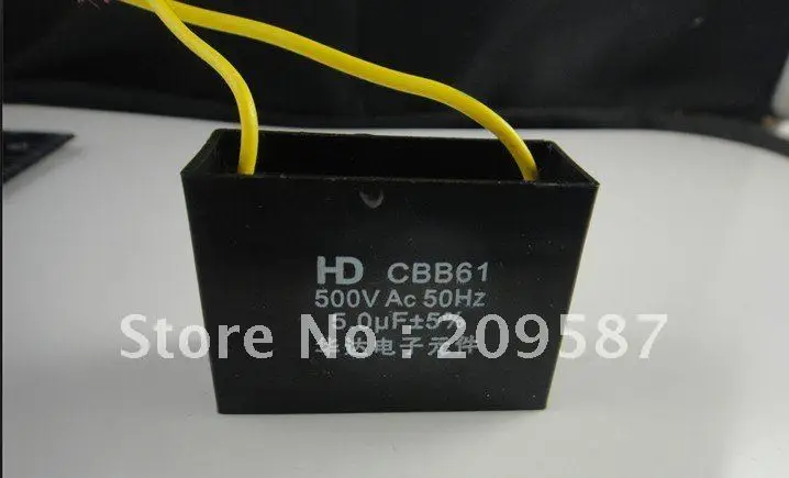 10 шт. конденсатор вентилятора металлизированный CBB61 500VAC 5 0 мкФ|capacitor cbb61|capacitor