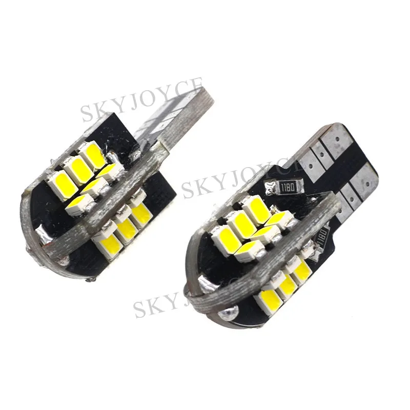 SKYJOYCE 100 шт. светодиодный T10 24SMD Canbus светильник свет 194 2835 24 светодиода без ошибок 10