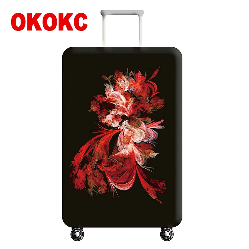 OKOKC чехол для костюма с цветами, Эластичный Защитный чехол для багажа, Suitable18-32 дюймов, чехол на колесиках с паролем, аксессуары для путешествий