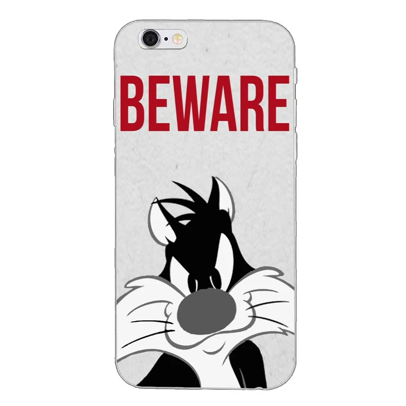 Looney Tunes Сильвестр для iPhone X XR XS Max 8 7 plus 6s 6 plus SE 5S 5c 5 4S 4 iPod Touch мягкий чехол телефона - Цвет: Tunes-Sylvester-A-11