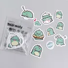 Наклейки декоративные с маленьким драконом, зеленый, 40 шт., TZ100