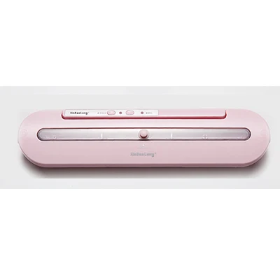 pink with 10 bags Вакуумный упаковщик для пищевых продуктов, портативный автоматический вакуумный упаковщик для пищевых фруктов, упаковочная машина, в том числе 10 пакетов, бесплатно для домашнего использования - Цвет: pink with 10 bags