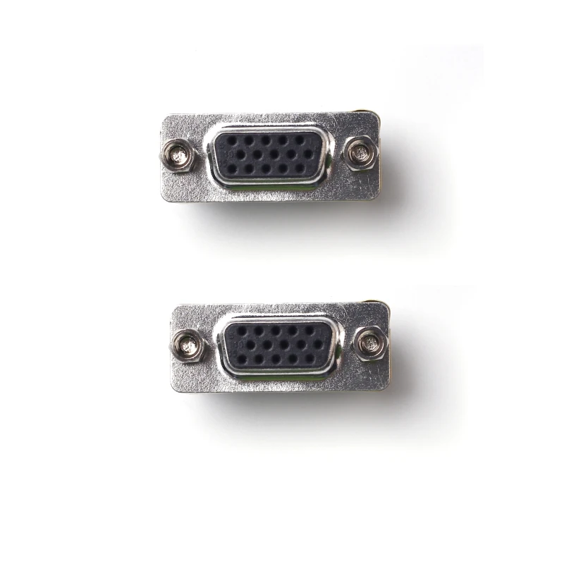 Преобразователь кабеля VGA DB15 D-sub 15-контактный переходник гнездо-гнездо F/F |