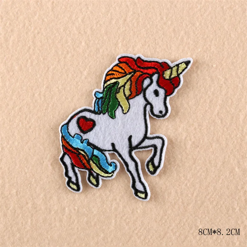 Фламинго Единорог Вышивка Патчи Ручные Швейные Аппликация Для Полосы Аксессуар