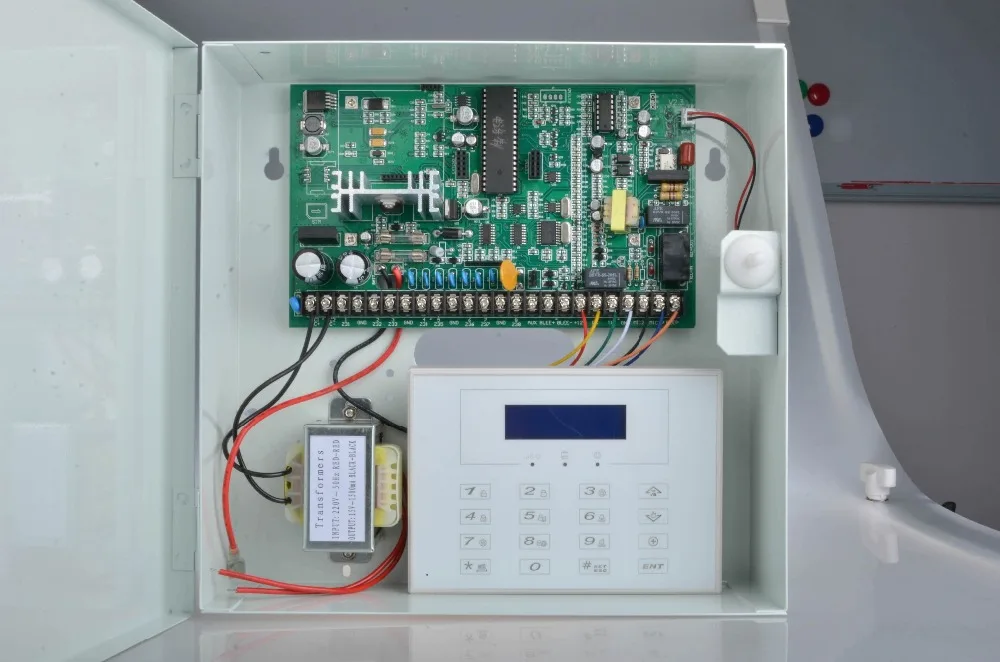 Горячая Распродажа металлическая коробка 8 проводных зон жесткий провод gsm
