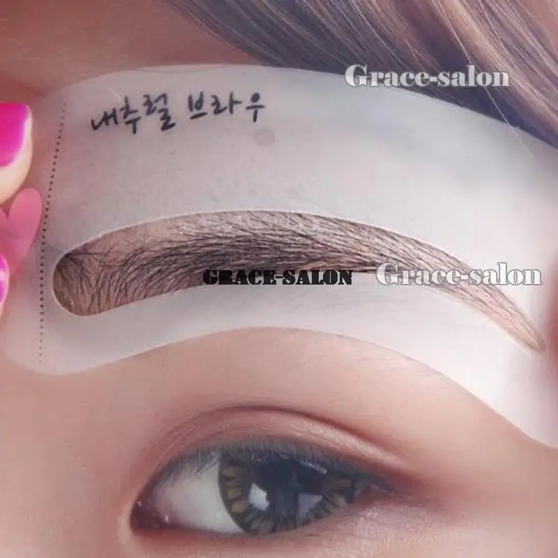 Мини трафарет для бровей груминга шейпинг карта макияжа класса бровей|mini brow