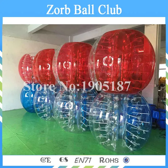 Free Shipping A Lot Of 1.0mm TPU 10 PCS(5 Red+5 Blue) Inflatable Zorb Ball Bubble Soccer Bumper For Sale | Игрушки и хобби
