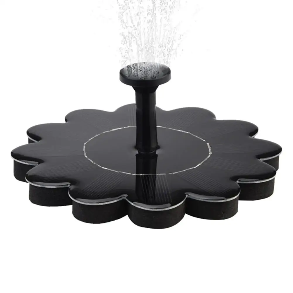 HobbyLane Garden Decoration Solar Fountain Pump for Pool ABS Flower Floating Water Fountation For The Pond