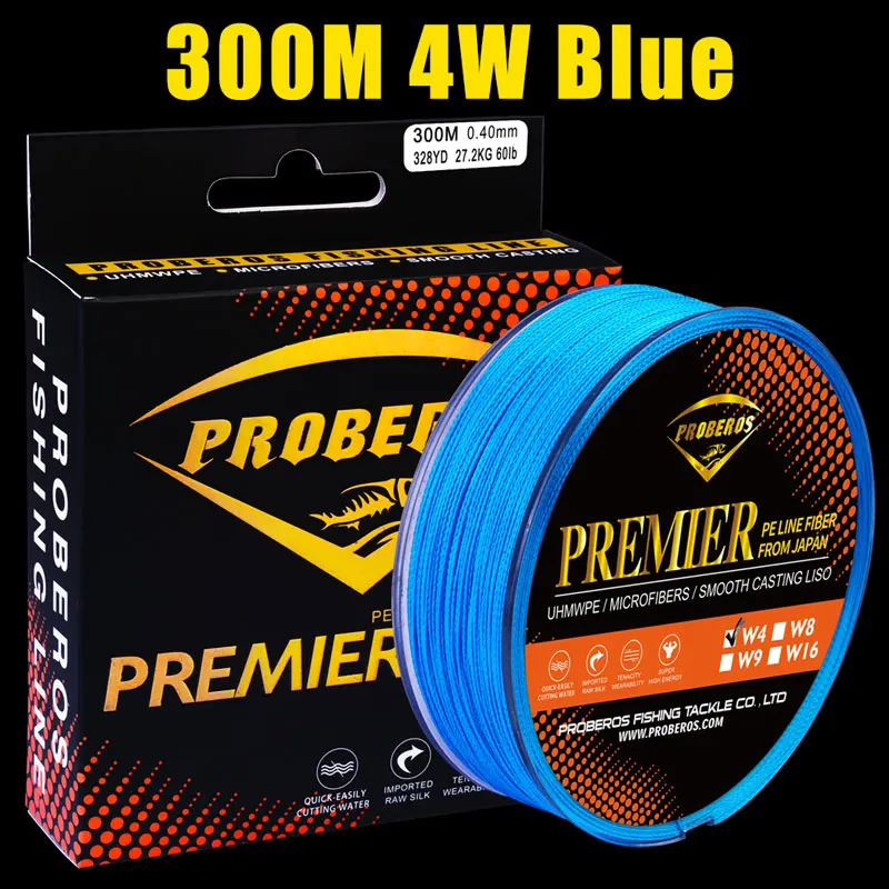 4 стоит 300 м и 500 PE плетеный LineGreen/серый/желтый/синий лески 6LB 25LB 30LB 35LB 40LB 50LB 60LB 70LB 80LB