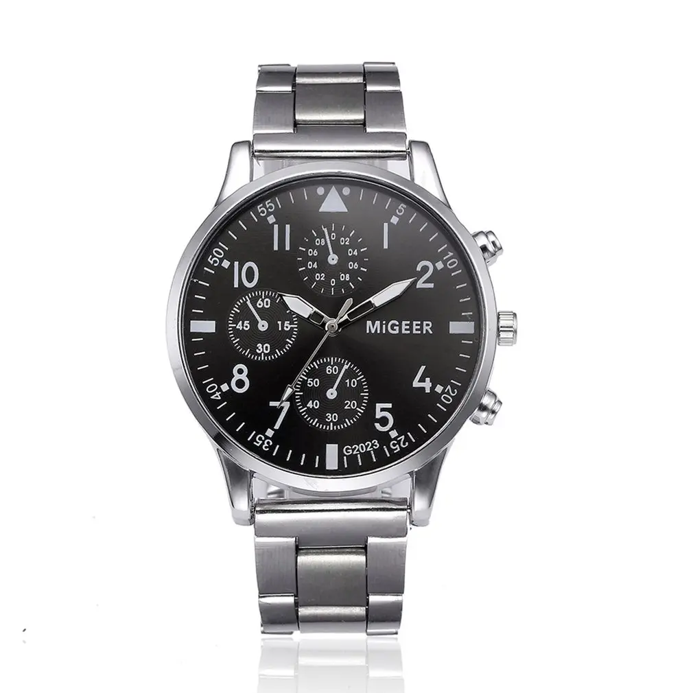 Мужские часы Простой роскошный режим спортивные подарки из нержавеющей стали