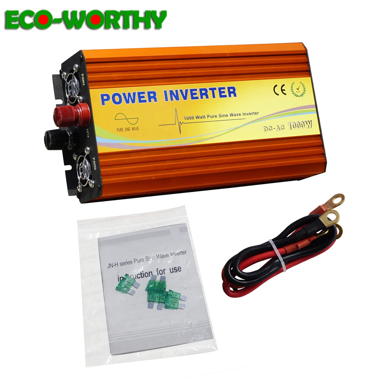 ECOworthy 1500 Вт Чистая Синусоидальная волна инвертор 12 В/24 В ~ 110 В/220 от сетки для