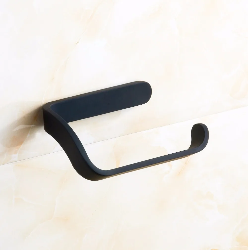 Matte Black Toilet Paper Holder Wall Mount Tissue Roll Hanger Stainless Steel Bathroom Accessories | Обустройство дома