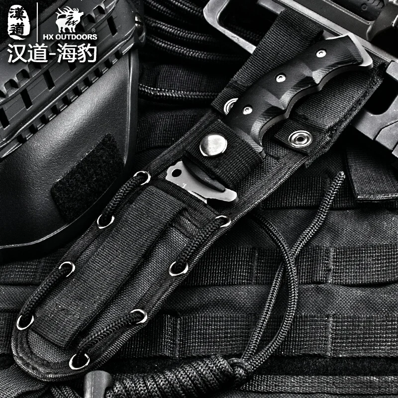 Охотничьи ножи HX на открытом воздухе нож с фиксированным лезвием сталь 440c Ручка