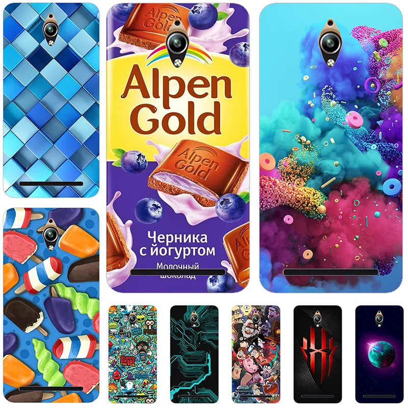 Чехол для Asus ZenFone Go ZC451TG жесткий пластиковый чехол 4 5 дюйма задняя крышка из