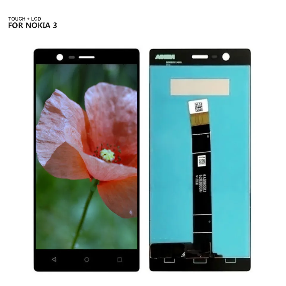 Бесплатная доставка для Nokia 3 сенсорный экран стекло дигитайзер ЖК дисплей сборка