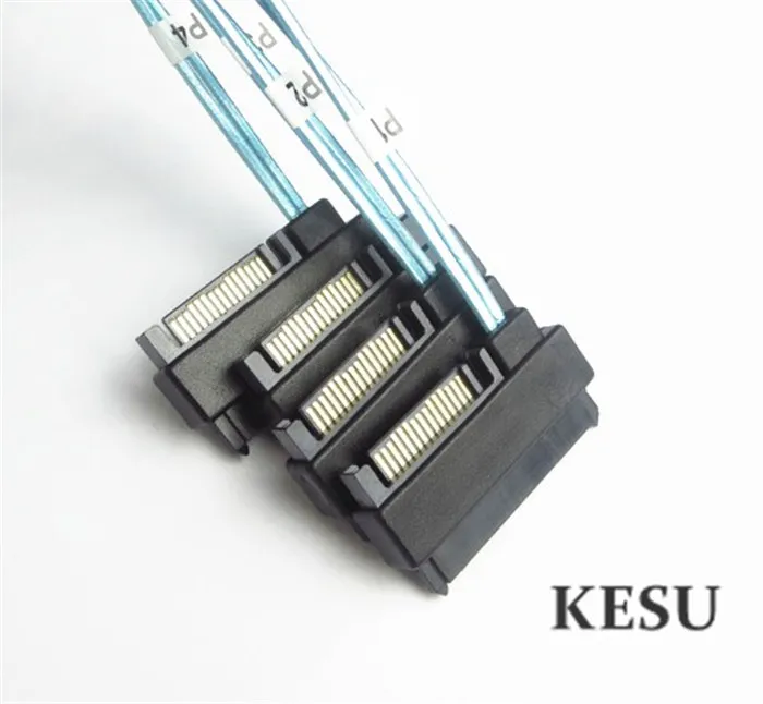 Sas sata Внутренний кабель Mini SAS 36pin SFF-8087 to (4) 29pin + 15Pin SFF-8482 Connector с SATA Power 0 5 M 1M |