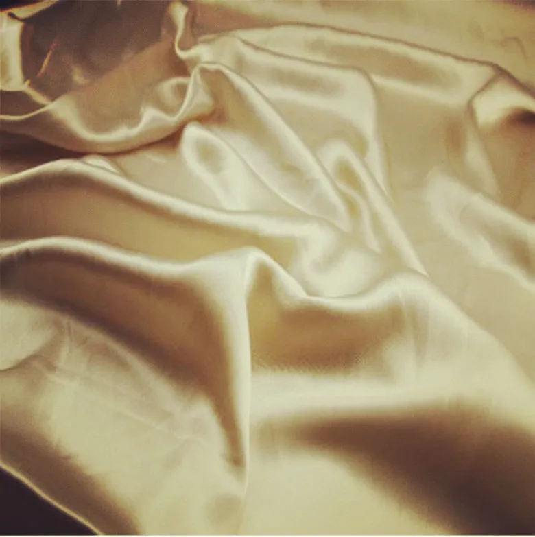 

16 mm 108 cm Elastic Silk Satin Fabric Natural silk colour 42 inches width 68 gsm 10 meters small wholesale
