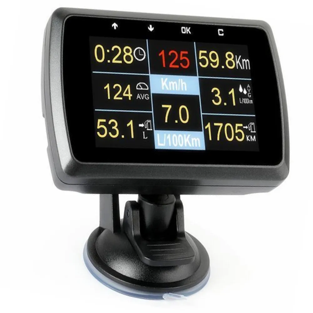 Новый OBD OBD2 измерительный прибор измеритель скорости вождения отображение