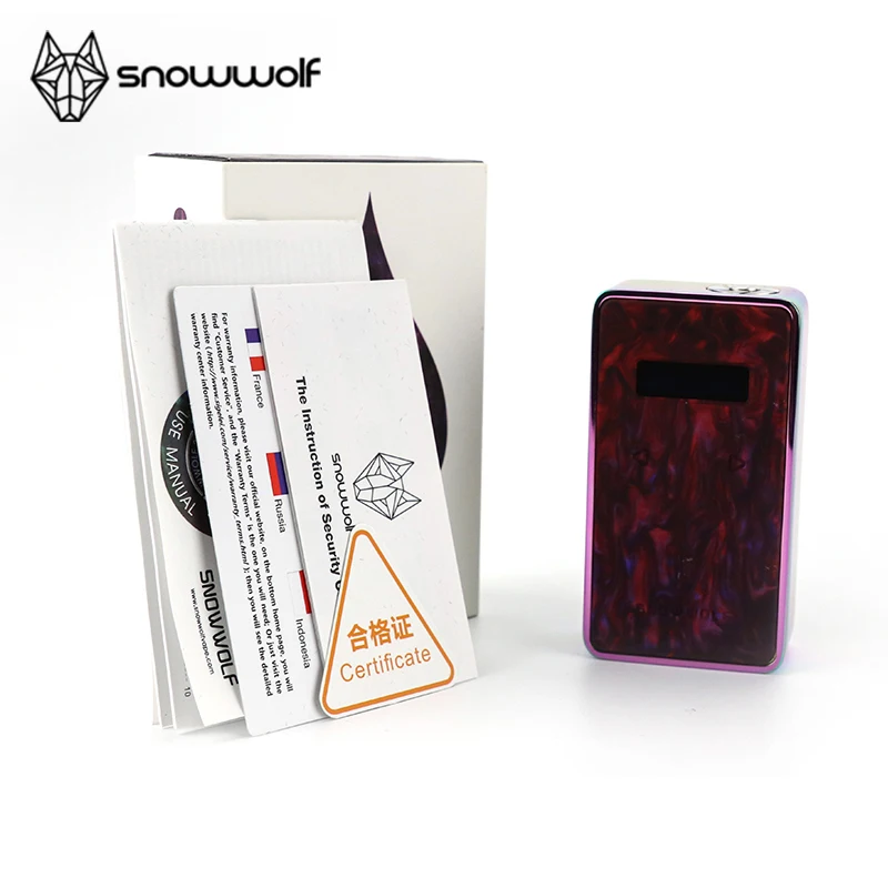 Электронная сигарета оригинал SNOWWOLF 200 Вт R мод электронная коробка 510 резьба 200w Vape