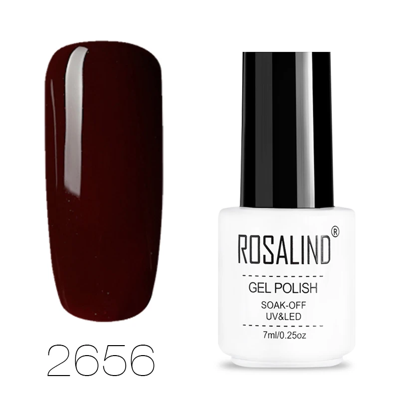 RC2656 ROSALIND 7 мл кофейные цвета Гель-лак для ногтей для УФ-и светодиодной лампы дизайн ногтей без запаха Полупостоянный Гель-лак - Цвет: RC2656