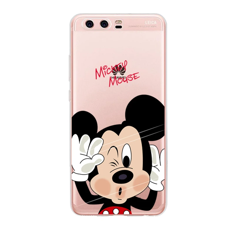 Микки и Минни Маус Мышь телефон чехол для Huawei P8 p9 P10 Lite Дональд Дак ТПУ плюс Coque