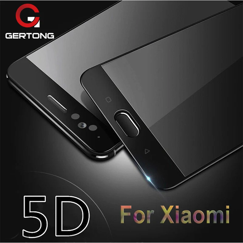 GerTong 5D закаленное стекло для Xiaomi Redmi Note 4X 4 5 Plus 5A Prime Y1 Lite MiA1 Mi6 Mi5X полное покрытие