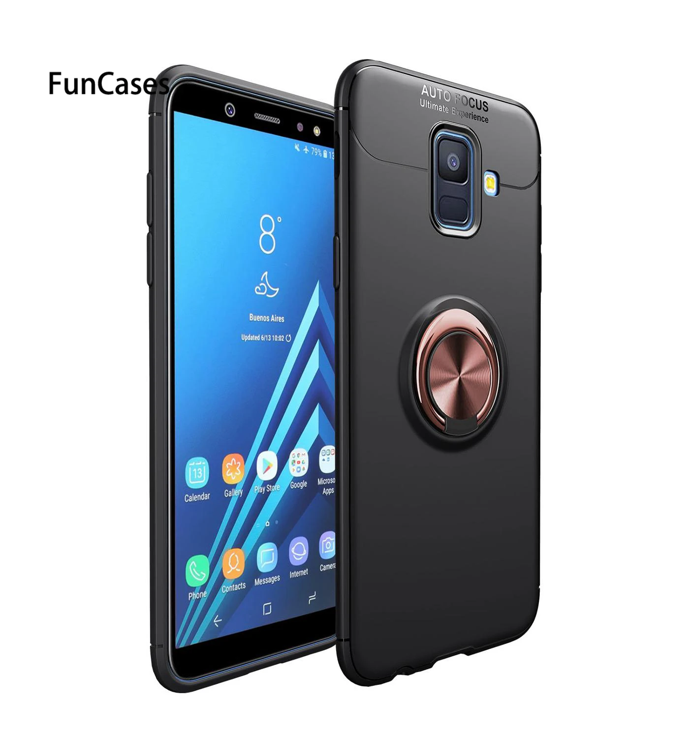 Чехол для Galaxy S8 Plus чехол Силиконовое кольцо Магнитный Роскошный чехол для samsung S9 плюс S10 Lite S10 E S10E Note 8 9 A7 A9 - Цвет: AX