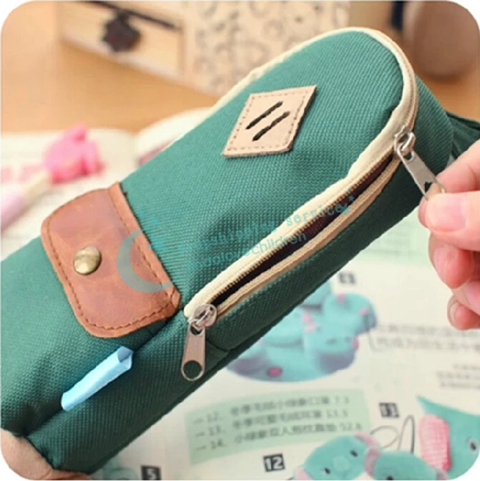 Cute Pig Nose Oxford Creative Minimalist Large Capacity Pencil Bags Cases Free Shipping |