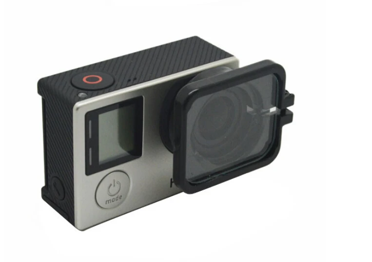 New arrival Accessories Go pro Lens Protection Protector Cover with lens Hood for GoPro Camera Body of GoPro4 frame 4/3+/3|hood insert|hooded pea