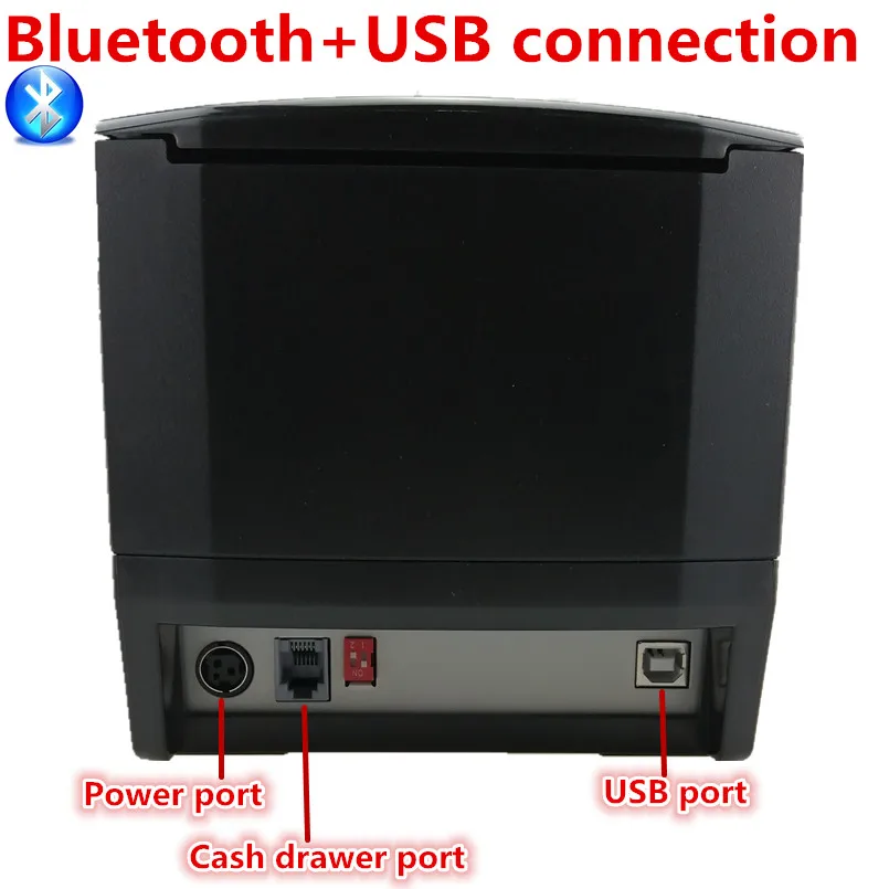 Высокое качество принтер для печати штрих-365B Стикеры принтер usb buetooth 20 мм до 80 мм Термальный чековый Билл Стикеры принтеры