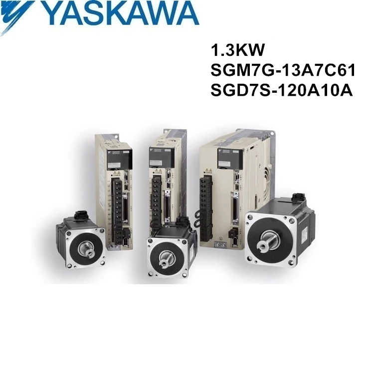SGM7G 13A7C61 + SGD7S 120A10A original YASKAWA 1.3квт Серводвигатель и драйвер с кабелями|servo motor and