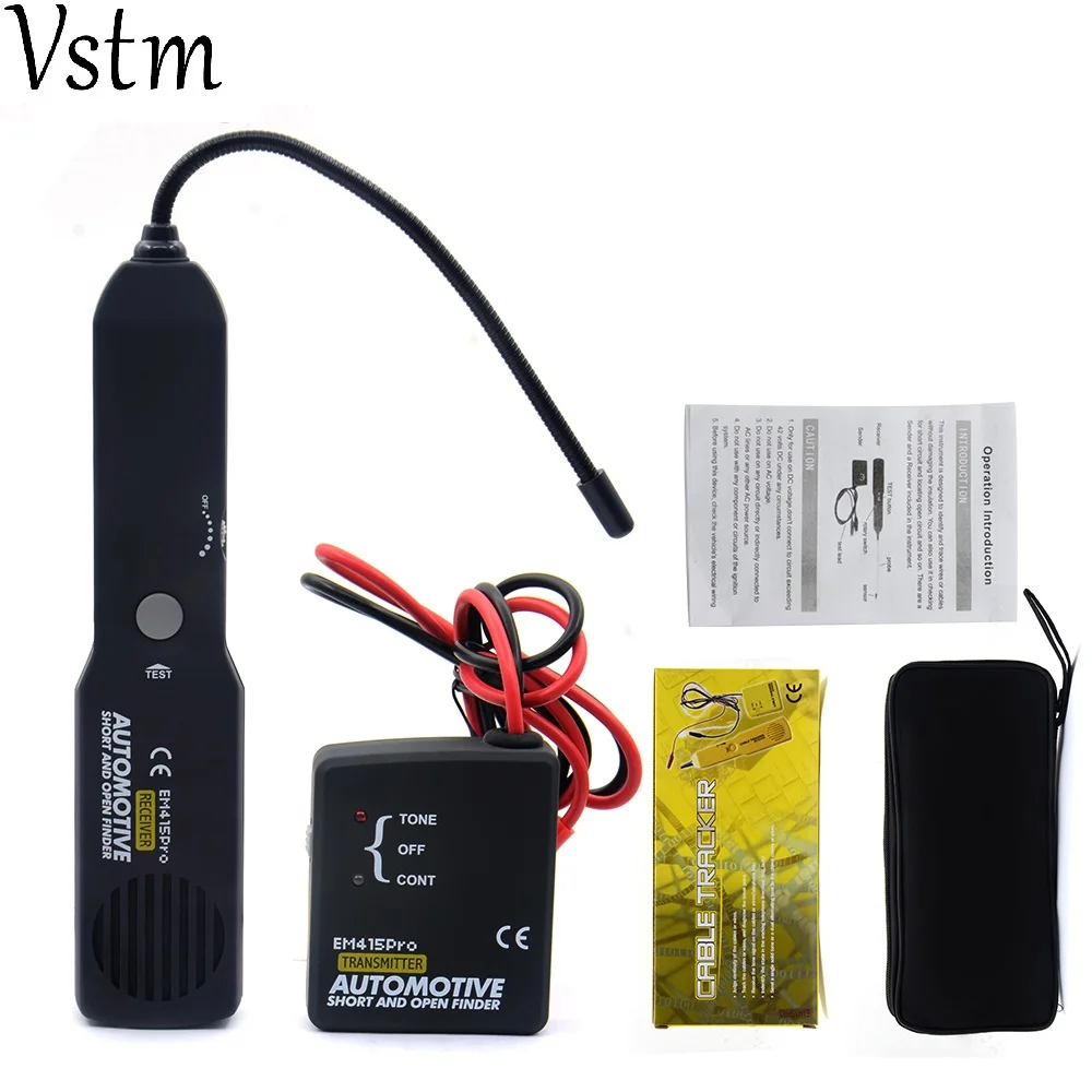 Топ! Автомобильный трекер короткого кабеля и видоискатель открытых проводов, универсальный EM415 PRO 6-42 В постоянного тока, поиск автомобильного короткого замыкания