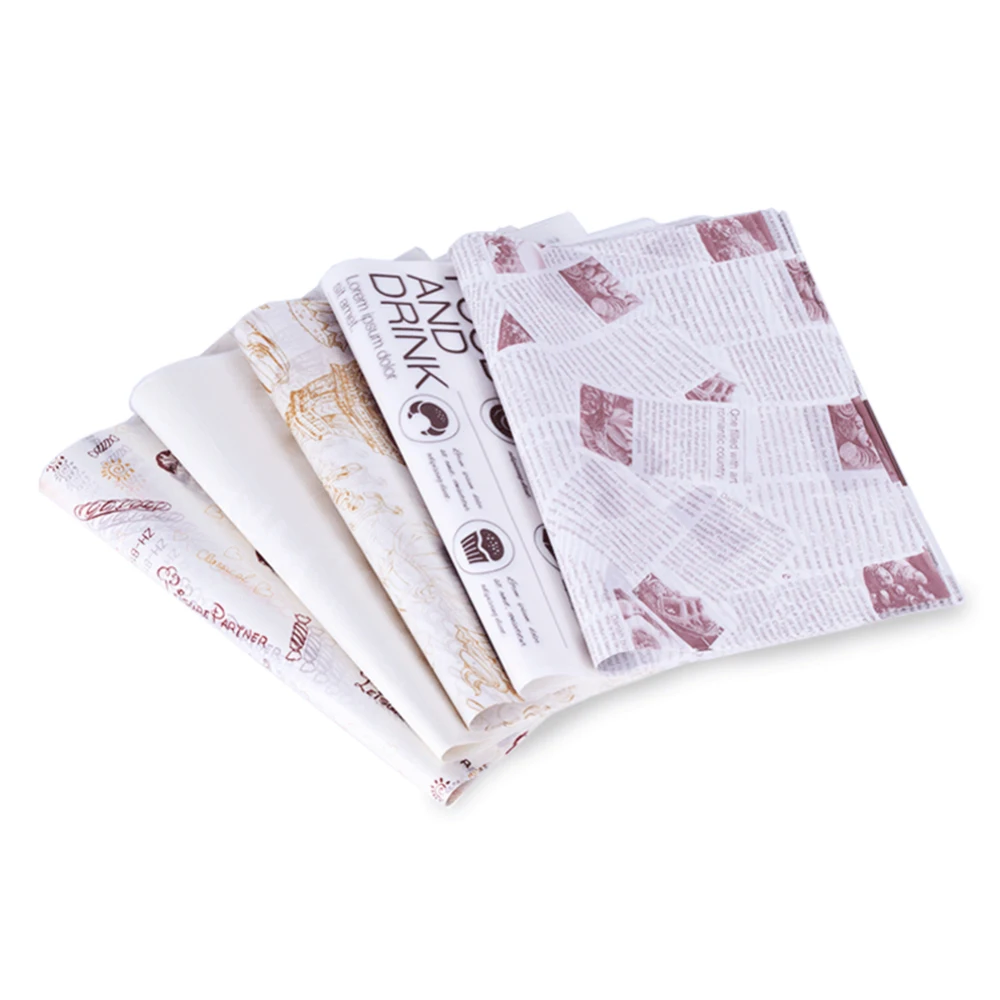 100 шт./компл. креативная Золотая Любовь оберточная бумага для бутербродов