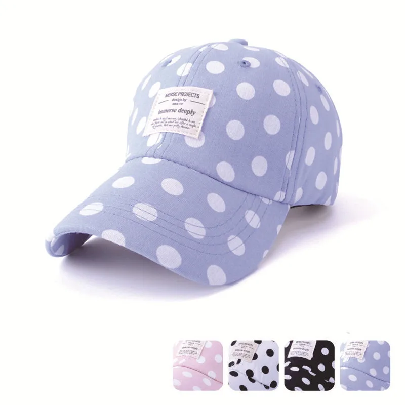 Мода точка Дизайн Бейсбол Кепки Шапки для Для мужчин женщин Письмо патч Snapback s
