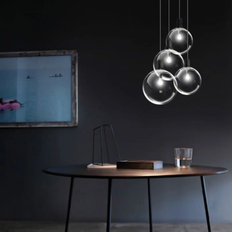

Art Designer Modern LED pendant light black gold glass kitchen dining room hanging lamp LED bar restaurant home pendant lights