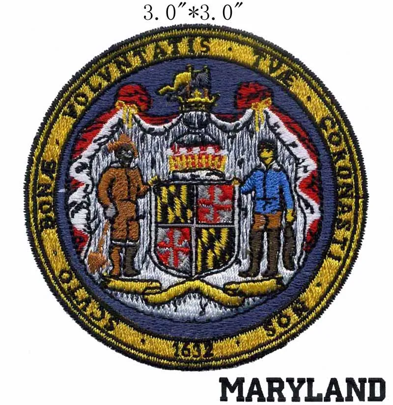 Печатная плата штата Мэриленд 3 дюйма широкая вышитая нашивка для battlestar