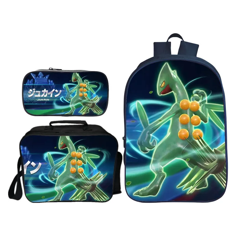 Новое поступление, 3 шт./компл., школьный рюкзак Pokken Tournament для детей, повседневные школьные ранцы для мальчиков и девочек, подарок Mochila - Цвет: PLB-265