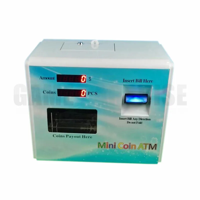 Автоматический мини дозатор для монет и токенов с оригинальным приемником купюр