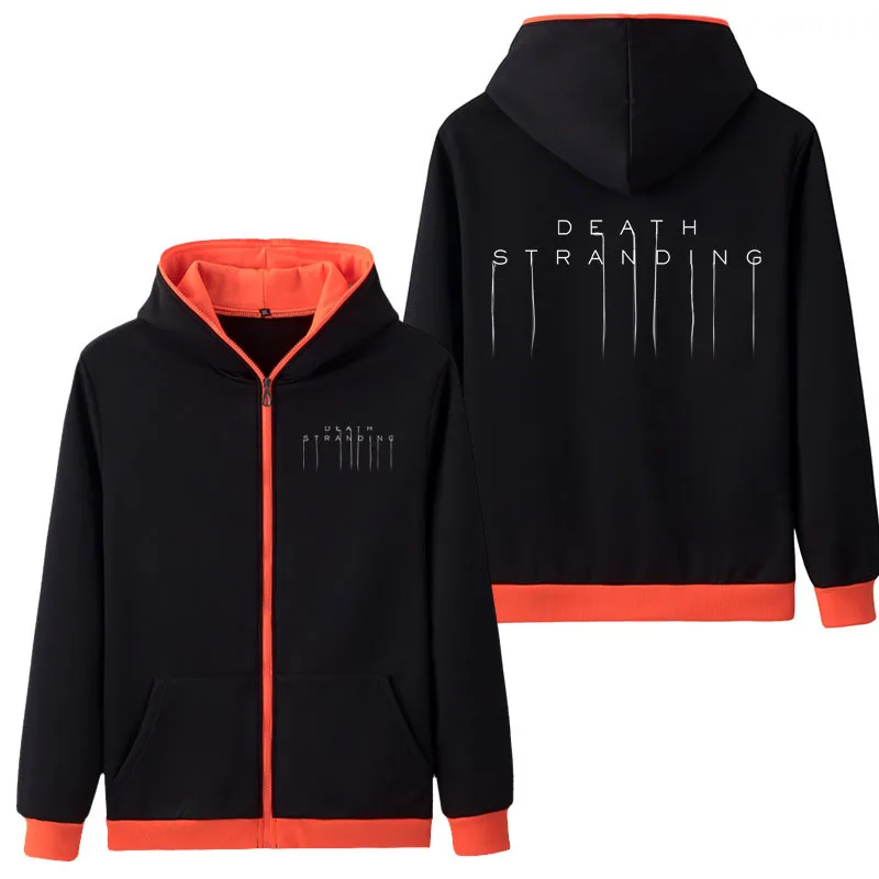 Весна осень Новое поступление мужское пальто для игры Death Stranding худи на молнии для косплея повседневная одежда унисекс куртка толстовка