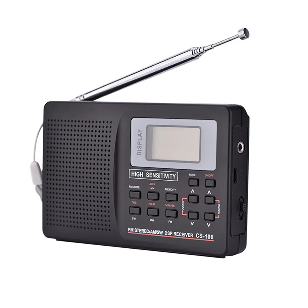 Centechia портативный цифровой мировой Полнодиапазонный радиоприемник AM/FM/SW/MW/LW