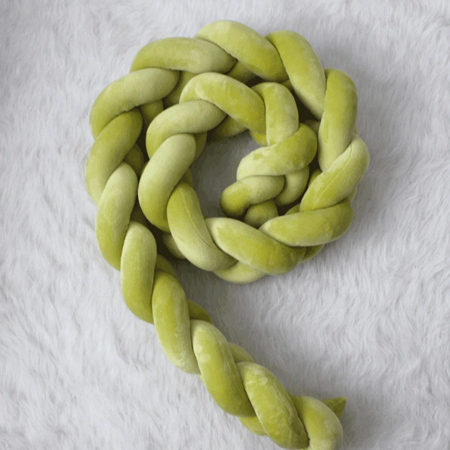 1 м/2 м/3 м ручной работы плетеная nody Knot новорожденная кровать бампер длинная завязанная тесьма Ledikant бампер детская кроватка бампер декор комнаты