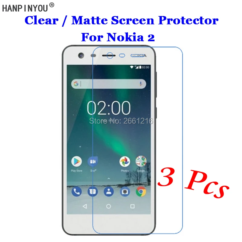 3 шт./лот для Nokia 2 Nokia2 5 0 дюйма Новая прозрачная/Антибликовая матовая защитная