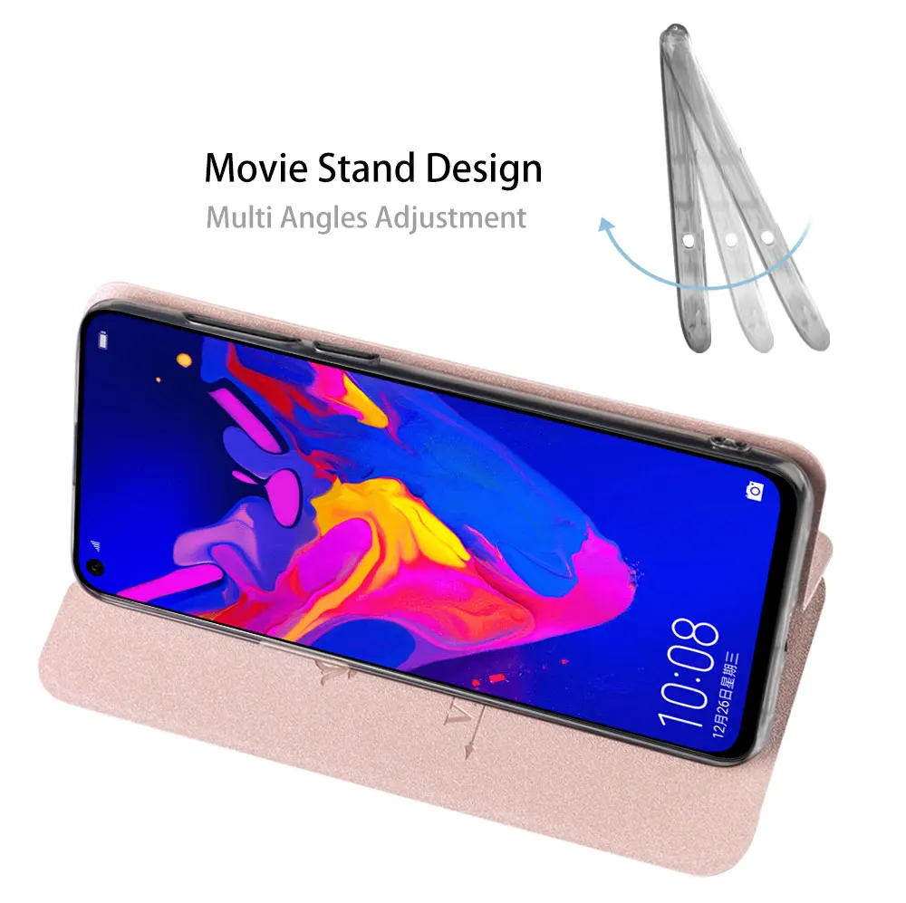Чехол для Honor V20, чехол для huawei Honor View 20, флип-чехол MOFi, роскошный чехол из искусственной кожи, чехол-книжка