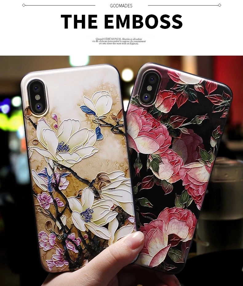 Для iphone 11 Pro Max 5 5S se чехол для iphone 6 7 8 6s чехол для iphone X XS Max XR 7 8 6 Plus чехол 3D цветы черный чехол