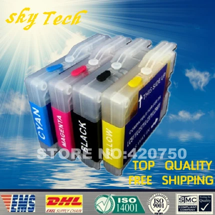 Картридж с заправкой чернил для Brother LC960 LC970 LC51 LC57 LC37 LC1000|refillable cartridges|ink refillink refill