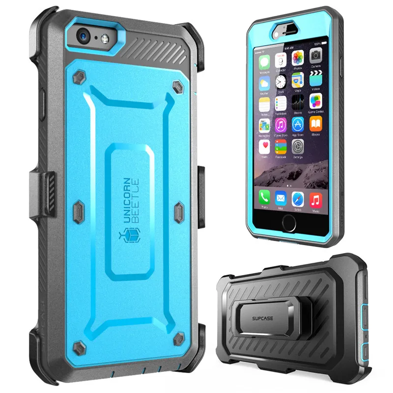 For iphone 6 6s Case SUPCASE UB Pro Full-Body Rugged Holster Clip Shockproof TPU + PC Cover with Built-in Screen Protector | Мобильные
