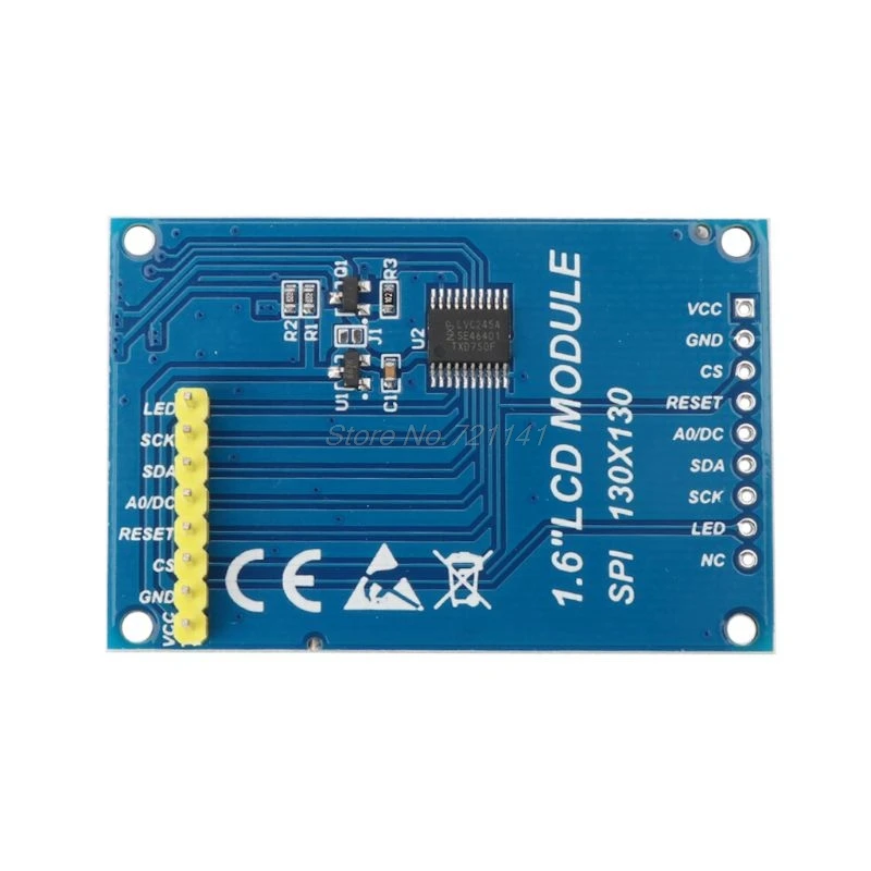 1,6 дюймовый OLED 1," TFT ips OLED трансфлективный дисплей модуль ЖК-дисплей DIY последовательный порт SPI 130*130