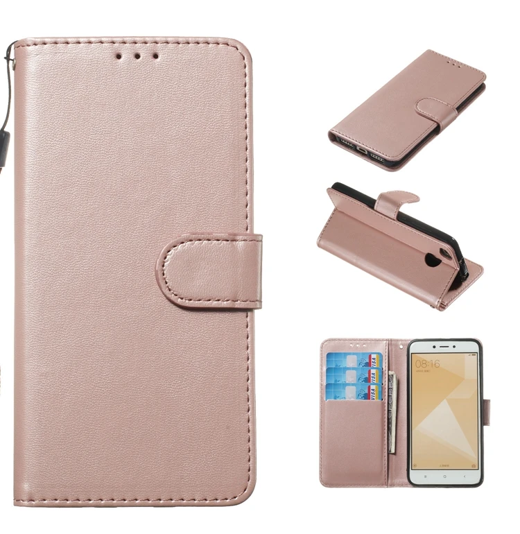 Кожаный флип-чехол-кошелек для Coque Xiaomi Redmi 4X, флип-чехол, чехол для телефона Etui Xiami Redmi 4X4 X X4 5,0, кошелек, чехол-книжка