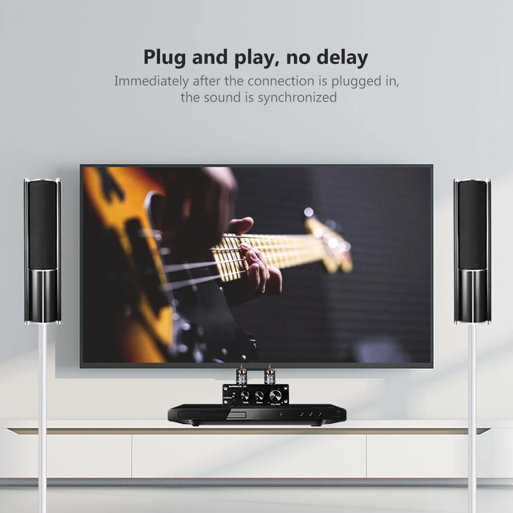 6J1 ламповый усилитель желчный предусилитель HIFI ВЧ регулировка басов аудио DC12V для