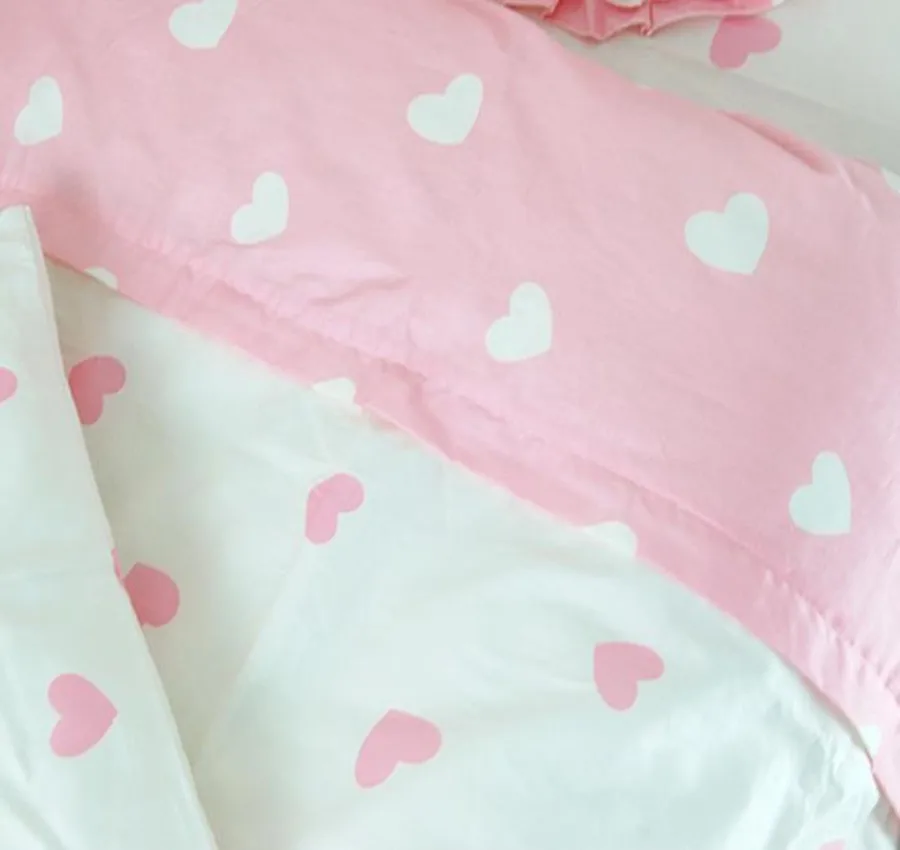 3 шт. Детские комплекты постельного белья розовая кружевная детская кровать